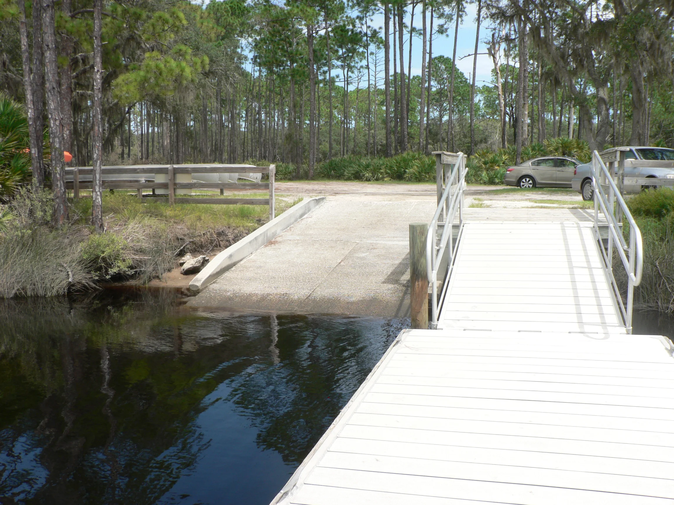 public boat ramp along pellicer creek, st augustine